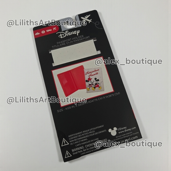 Disney Mickey & Minnie Passport Holder NIP "Adventure Awaits" Official Licensed - Picture 4 of 6